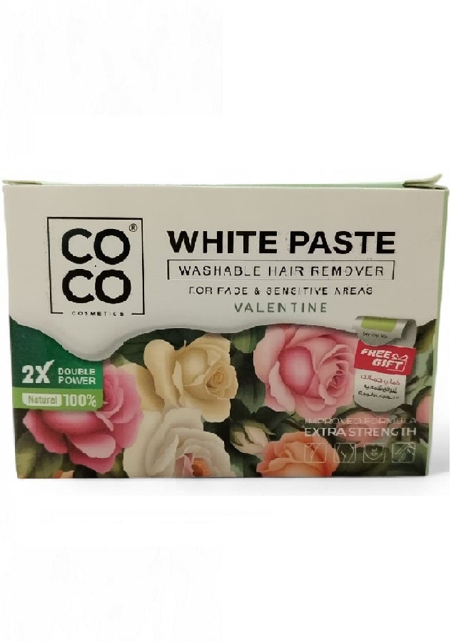 كوكو معجون شمع أبيض قابل للغسل لإزالة الشعر، مناسب لعيد الحب، 100 غرام - Image 2